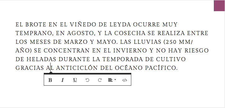backoffice edicion online texto