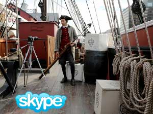 Photo of skype tours at the boston tea party